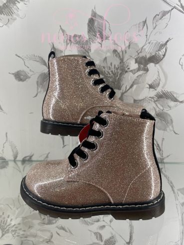 Botas Garvalin glitter rosa